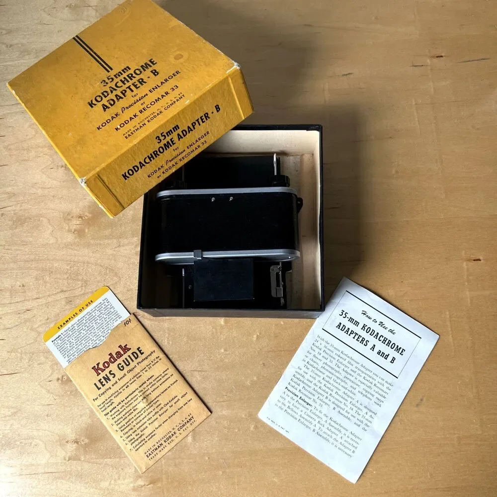 Kodachrome Adapter B for Kodak Precision Enlarger & Kodak Recomar 33  Set